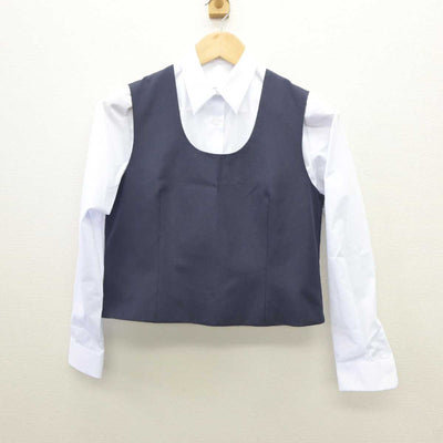 【中古】東京都 小金井第一中学校 女子制服 2点 (ベスト・シャツ) sf035658