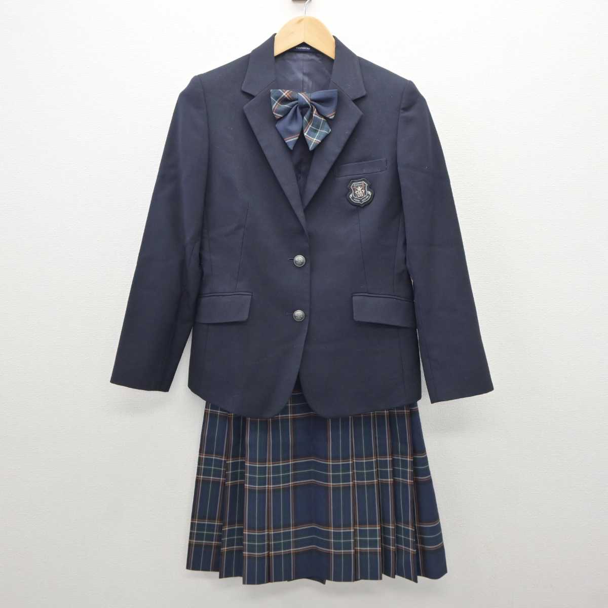 【中古】大阪府 追手門学院大手前中学校高等学校 女子制服 4点 (ブレザー・スカート) sf035660