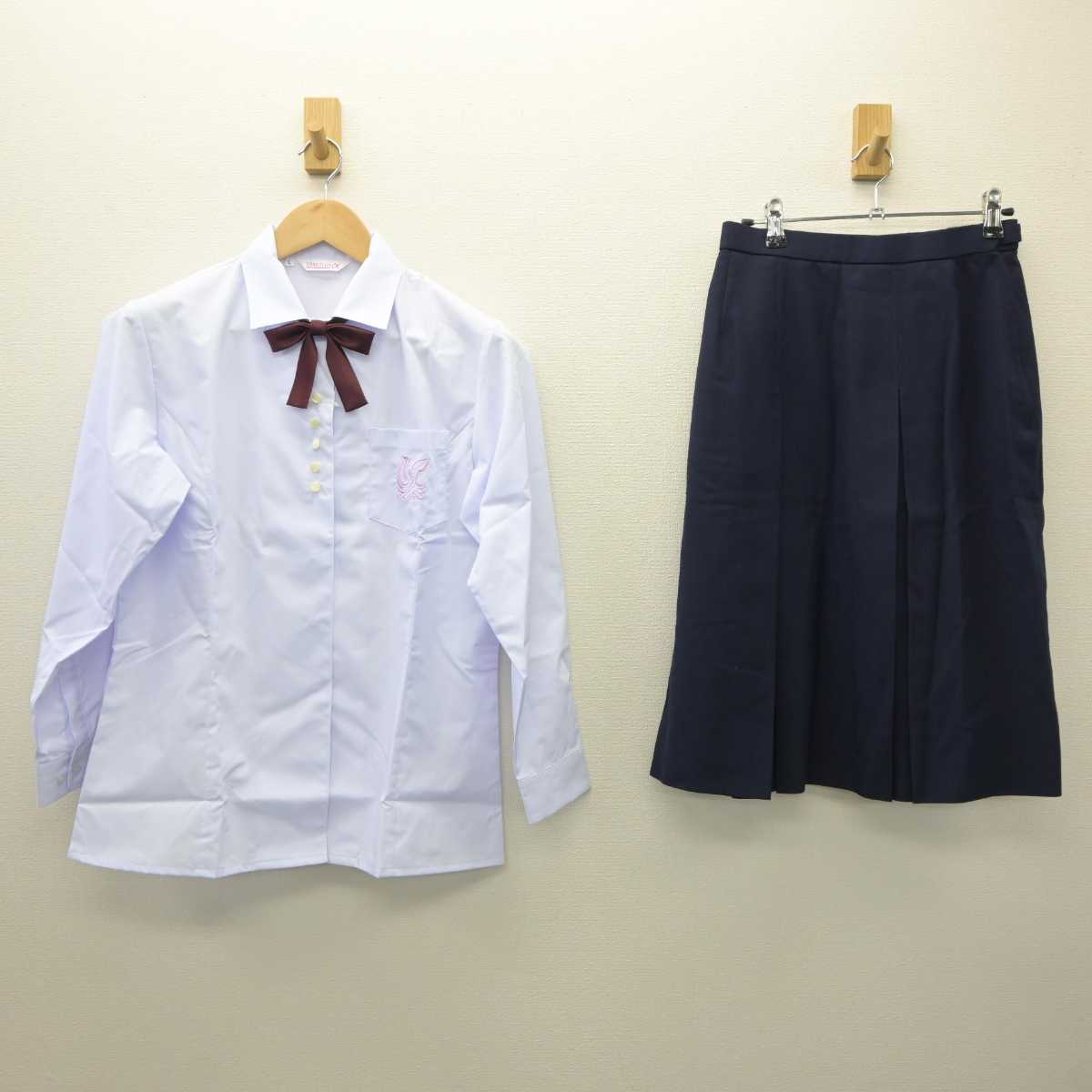 【中古】奈良県 高田高等学校 女子制服 6点 (ブレザー・ベスト・シャツ・スカート) sf035668