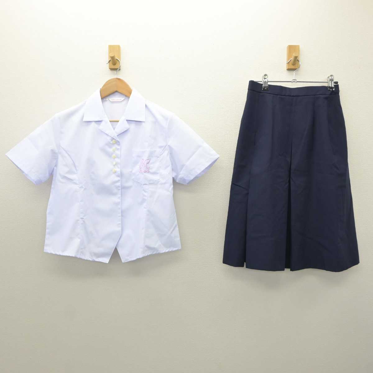 【中古】奈良県 高田高等学校 女子制服 3点 (シャツ・スカート) sf035669