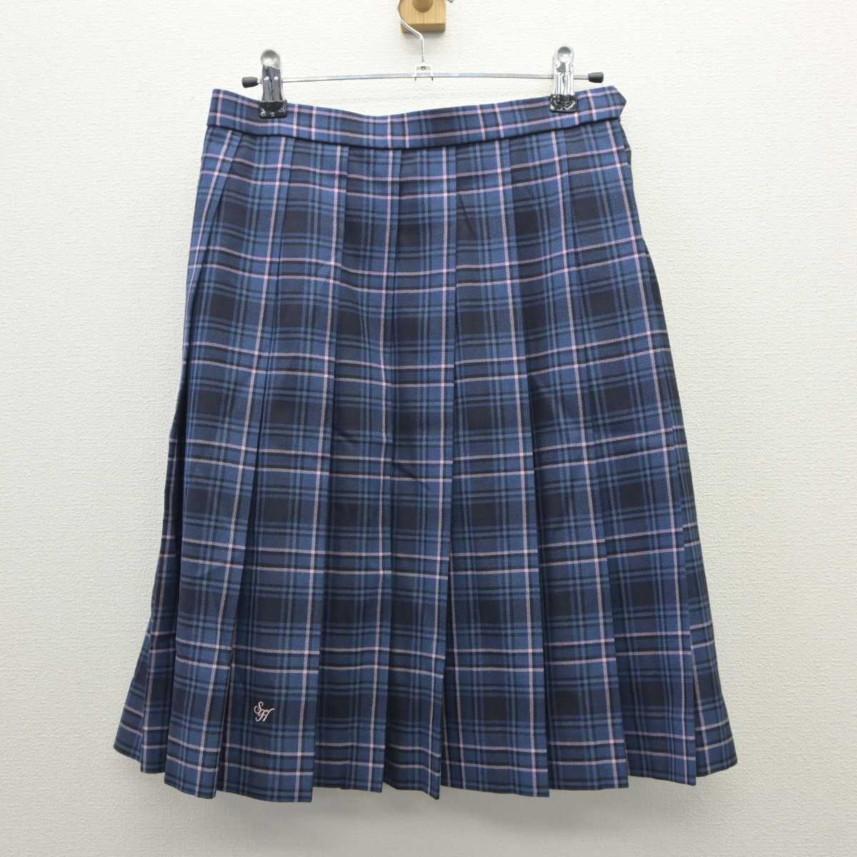 【中古】東京都  桜丘高等学校 女子制服 4点 (ブレザー・シャツ・スカート) sf035690