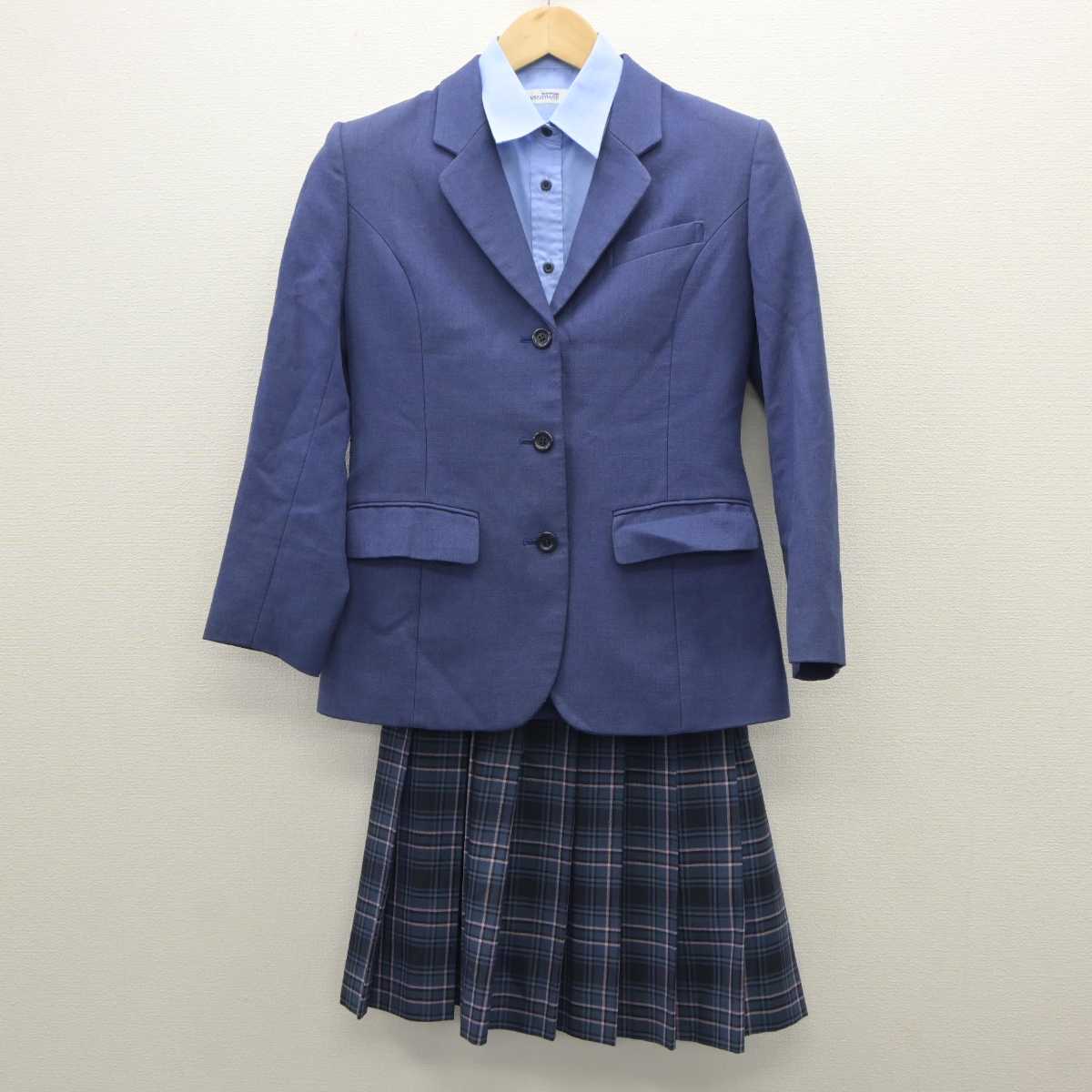 【中古】東京都  桜丘高等学校 女子制服 3点 (ブレザー・シャツ・スカート) sf035696