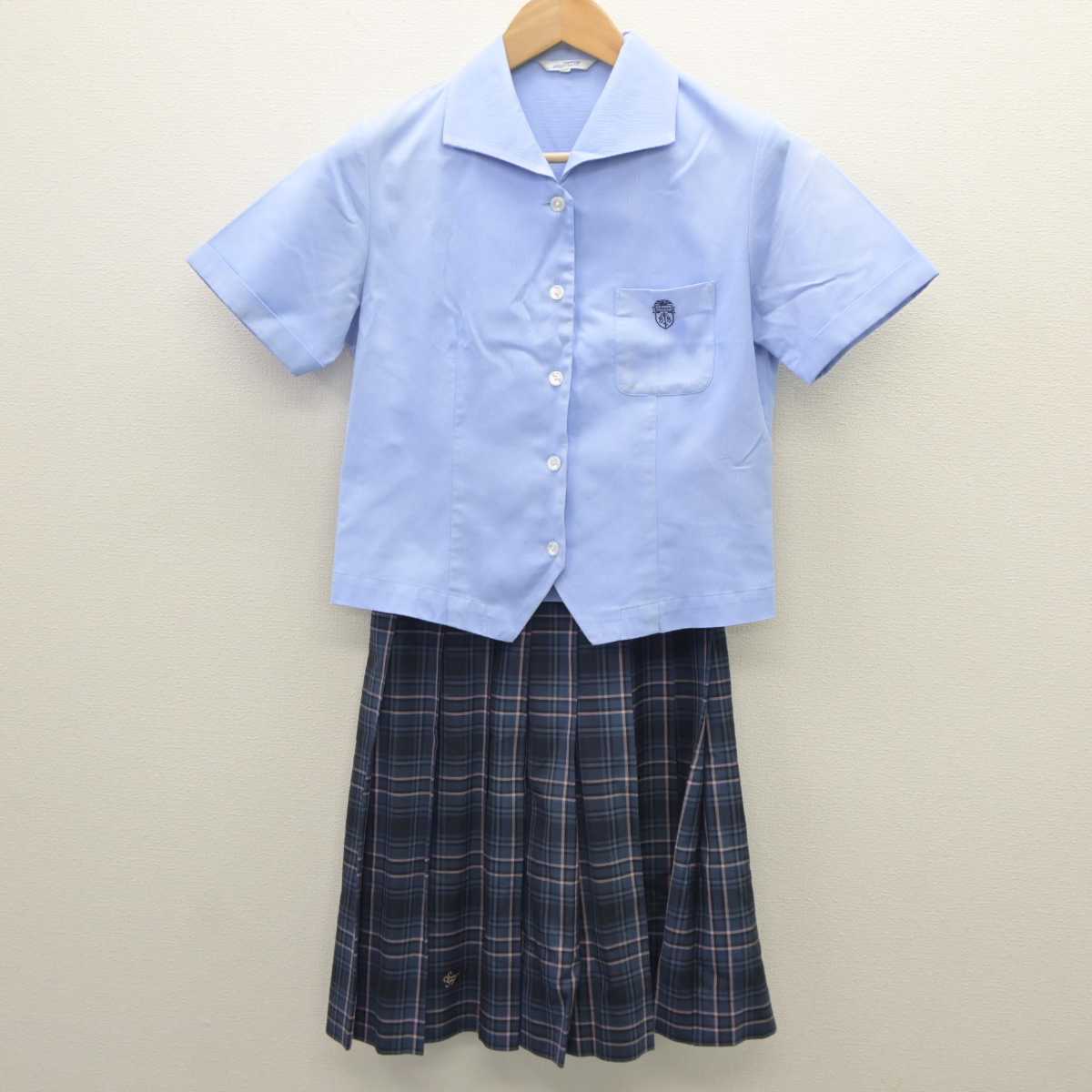 【中古】東京都  桜丘高等学校 女子制服 2点 (シャツ・スカート) sf035700