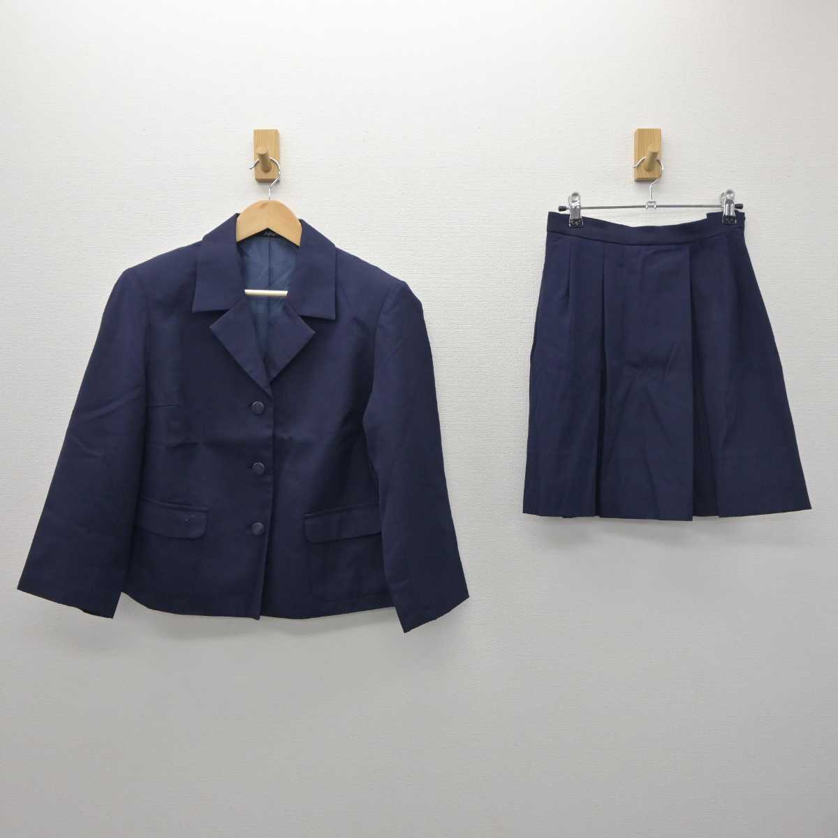 【中古】宮城県 宮城学院高等学校 女子制服 2点 (ブレザー・スカート) sf035711