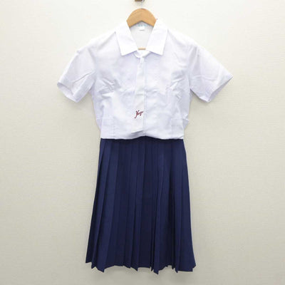 【中古】高知県 高知大学教育学部附属中学校 女子制服 3点 (シャツ・スカート) sf035713