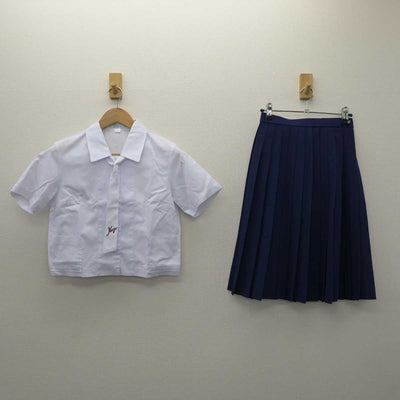 【中古】高知県 高知大学教育学部附属中学校 女子制服 3点 (シャツ・スカート) sf035713