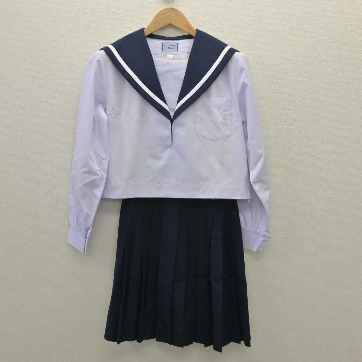 【中古】愛知県 刈谷北高等学校 女子制服 2点 (セーラー服・スカート) sf035729