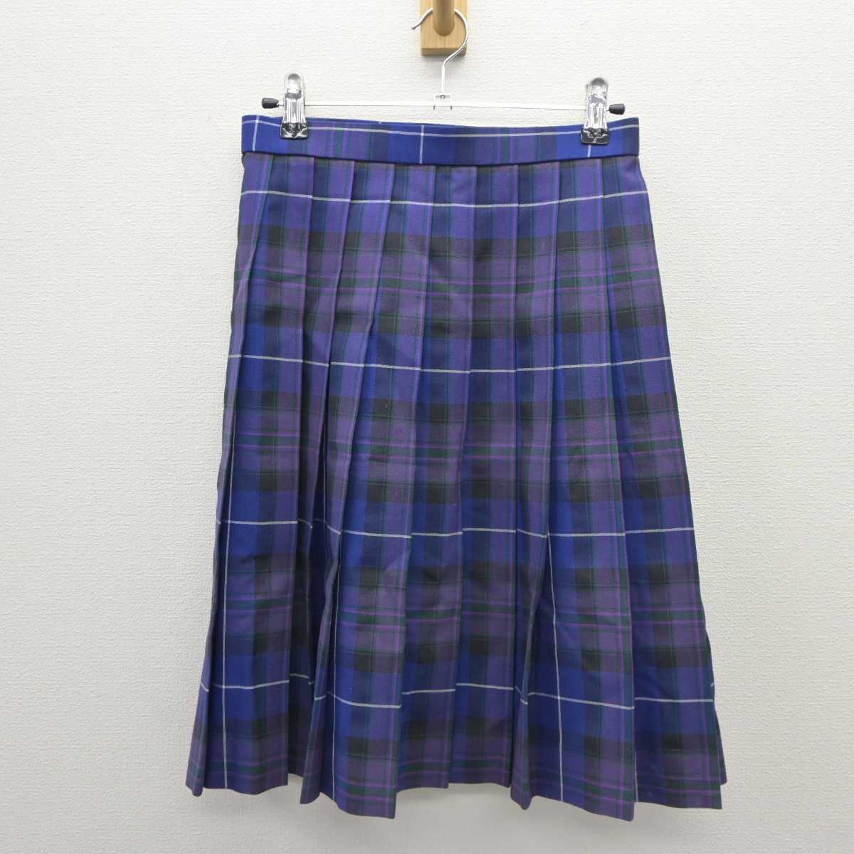 【中古】千葉県 佐原白楊高等学校 女子制服 2点 (ニットベスト・スカート) sf035734