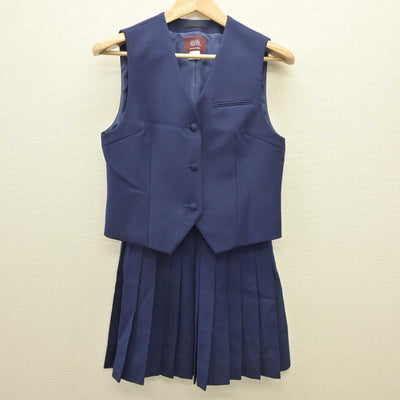 【中古】千葉県 県立千葉高等学校 女子制服 3点 (ブレザー・ベスト・スカート) sf035750