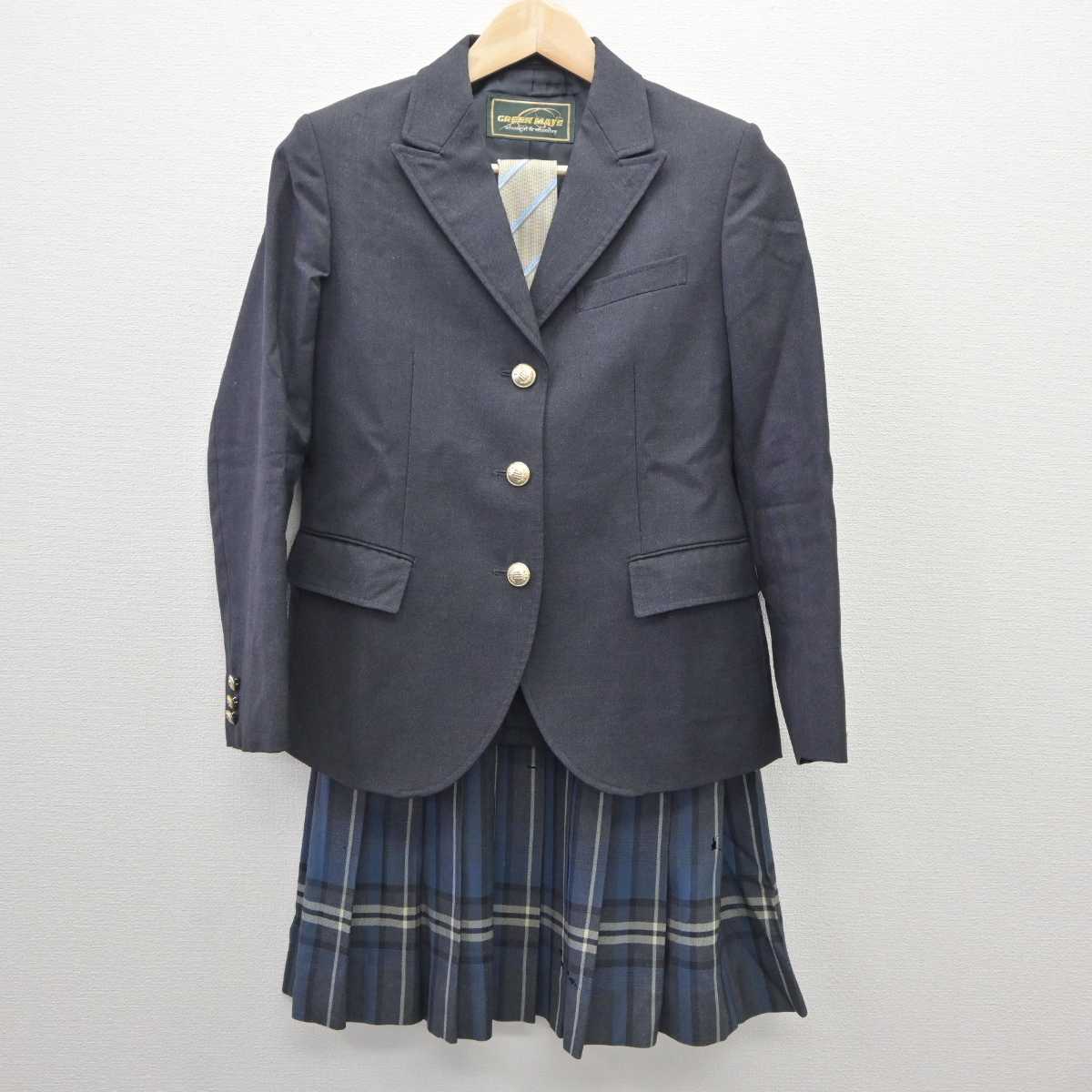 【中古】東京都 三田高等学校 女子制服 3点 (ブレザー・スカート) sf035752