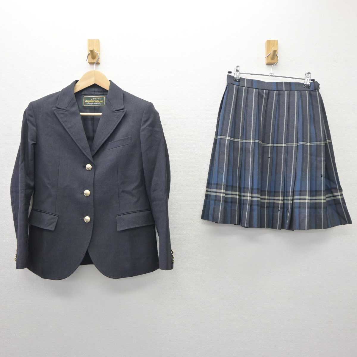 【中古】東京都 三田高等学校 女子制服 3点 (ブレザー・スカート) sf035752