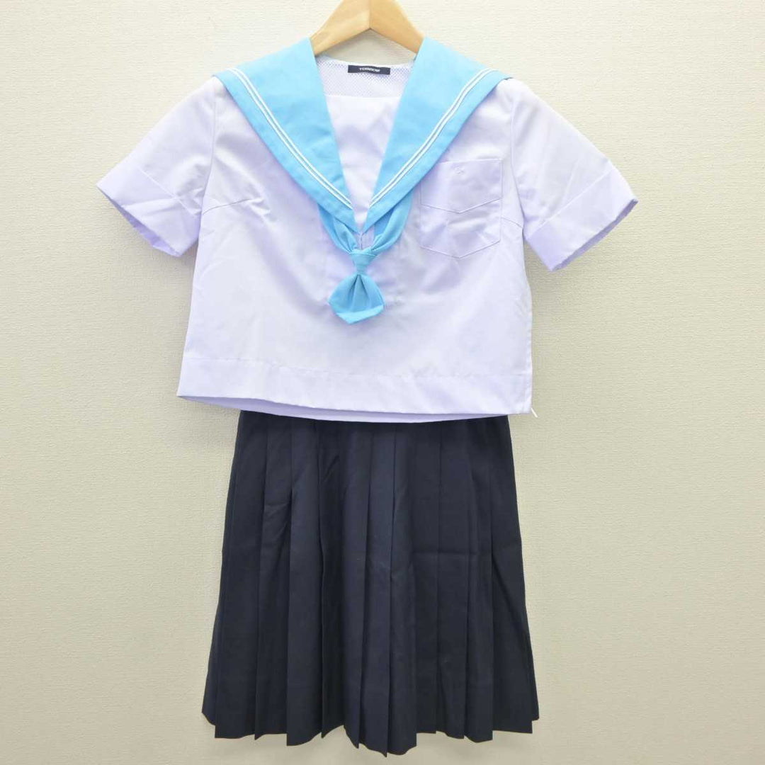 【中古】大阪府 夕陽丘高等学校 女子制服 3点 (セーラー服・スカート) sf035755 | 中古制服通販パレイド