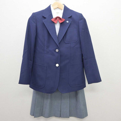 【中古】神奈川県 市ケ尾中学校 女子制服 6点 (ブレザー・ベスト・シャツ・スカート) sf035757