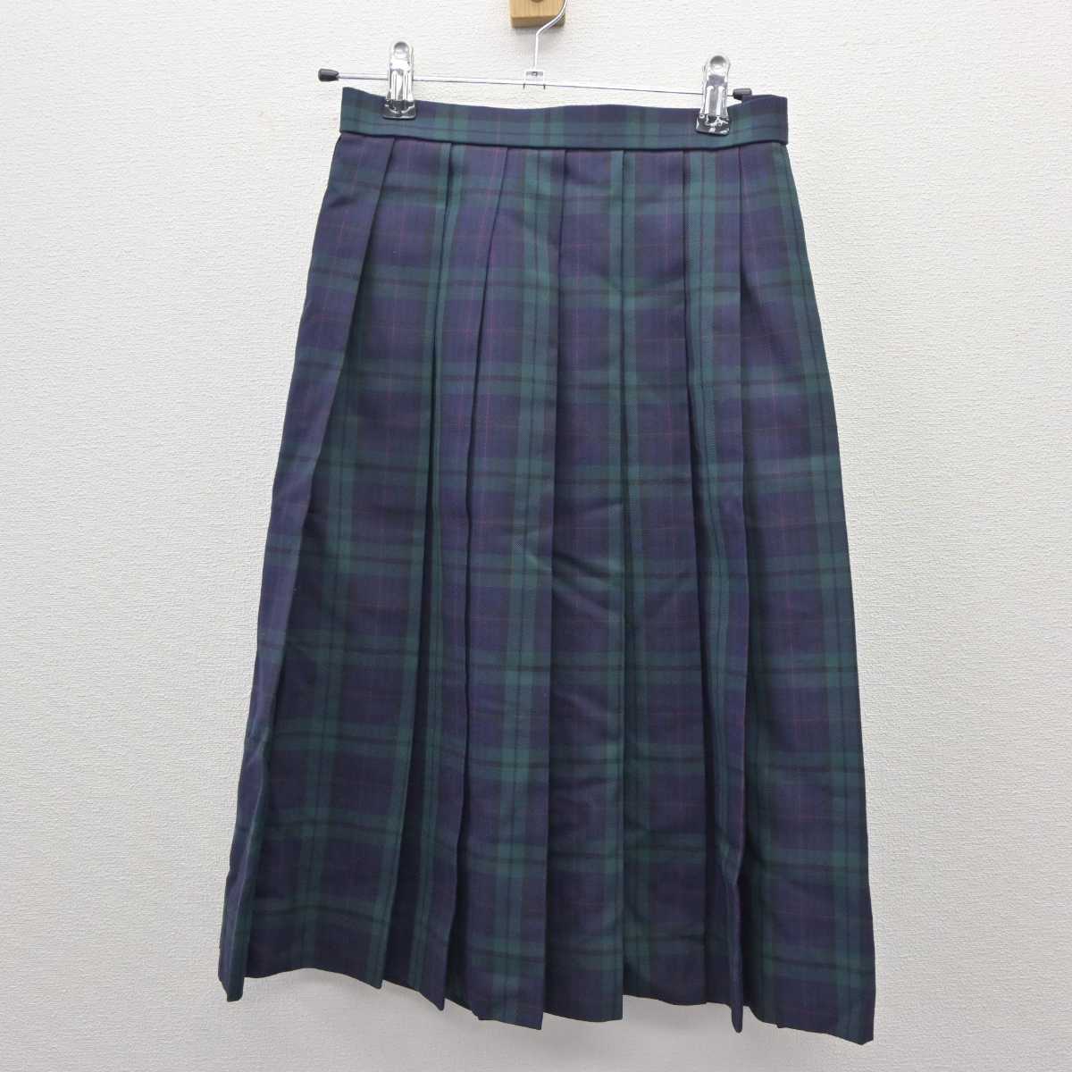 【中古】宮城県 長町中学校 女子制服 4点 (ブレザー・ベスト・シャツ・スカート) sf035765