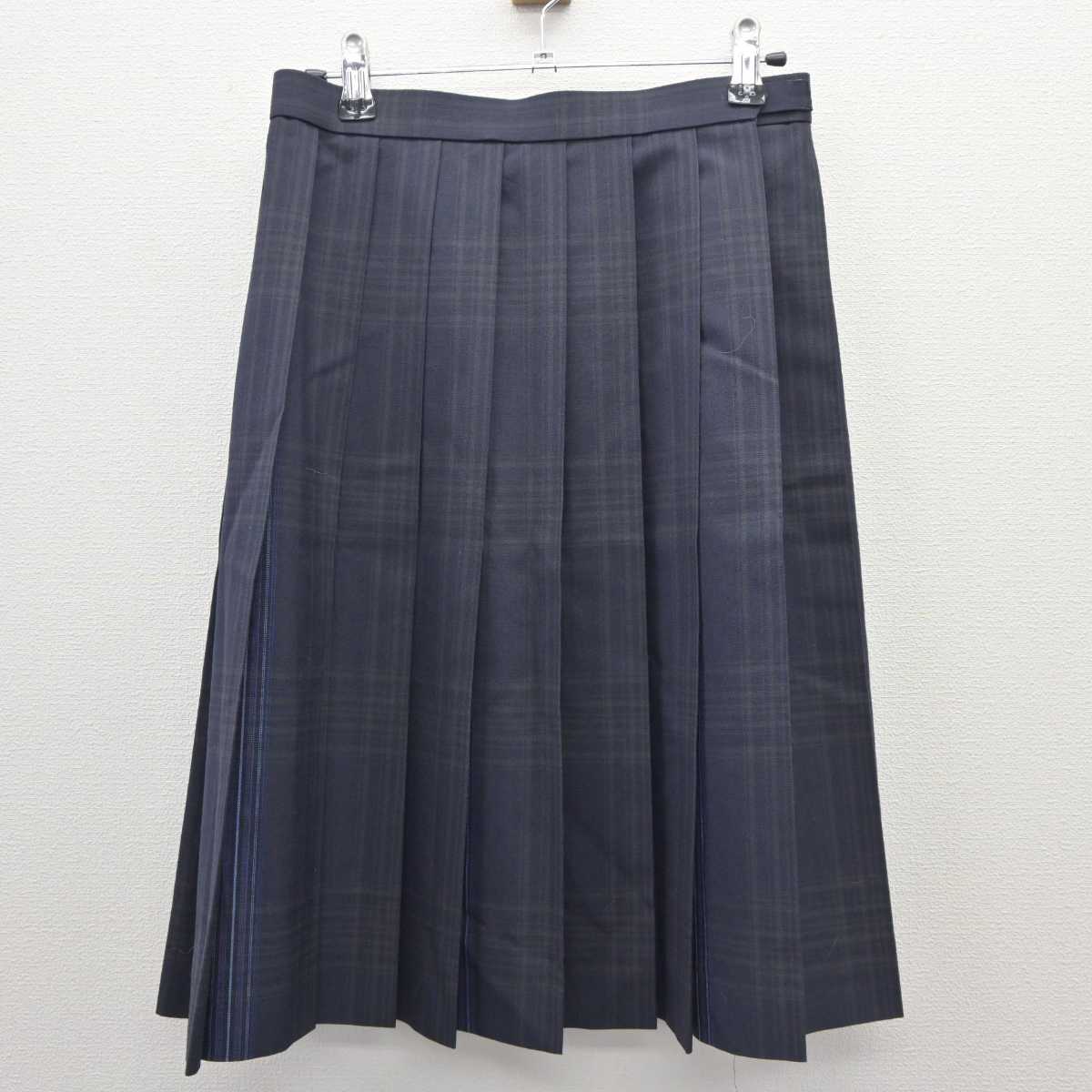 【中古】神奈川県 高津高等学校 女子制服 4点 (ニットベスト・シャツ・スカート) sf035770