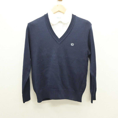 【中古】埼玉県 桶川高等学校 女子制服 2点 (ニット・シャツ) sf035781