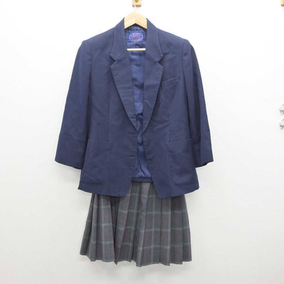 【中古】静岡県 初倉中学 女子制服 3点 (ブレザー・スカート・スカート) sf035784