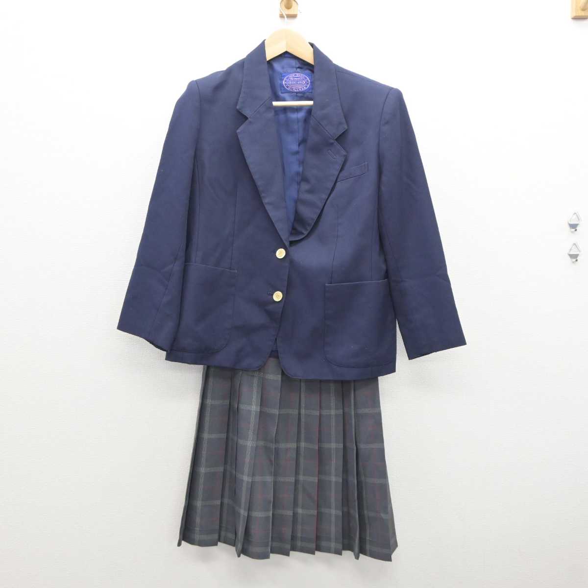 【中古】静岡県 初倉中学校 女子制服 3点 (ブレザー・スカート・スカート) sf035785