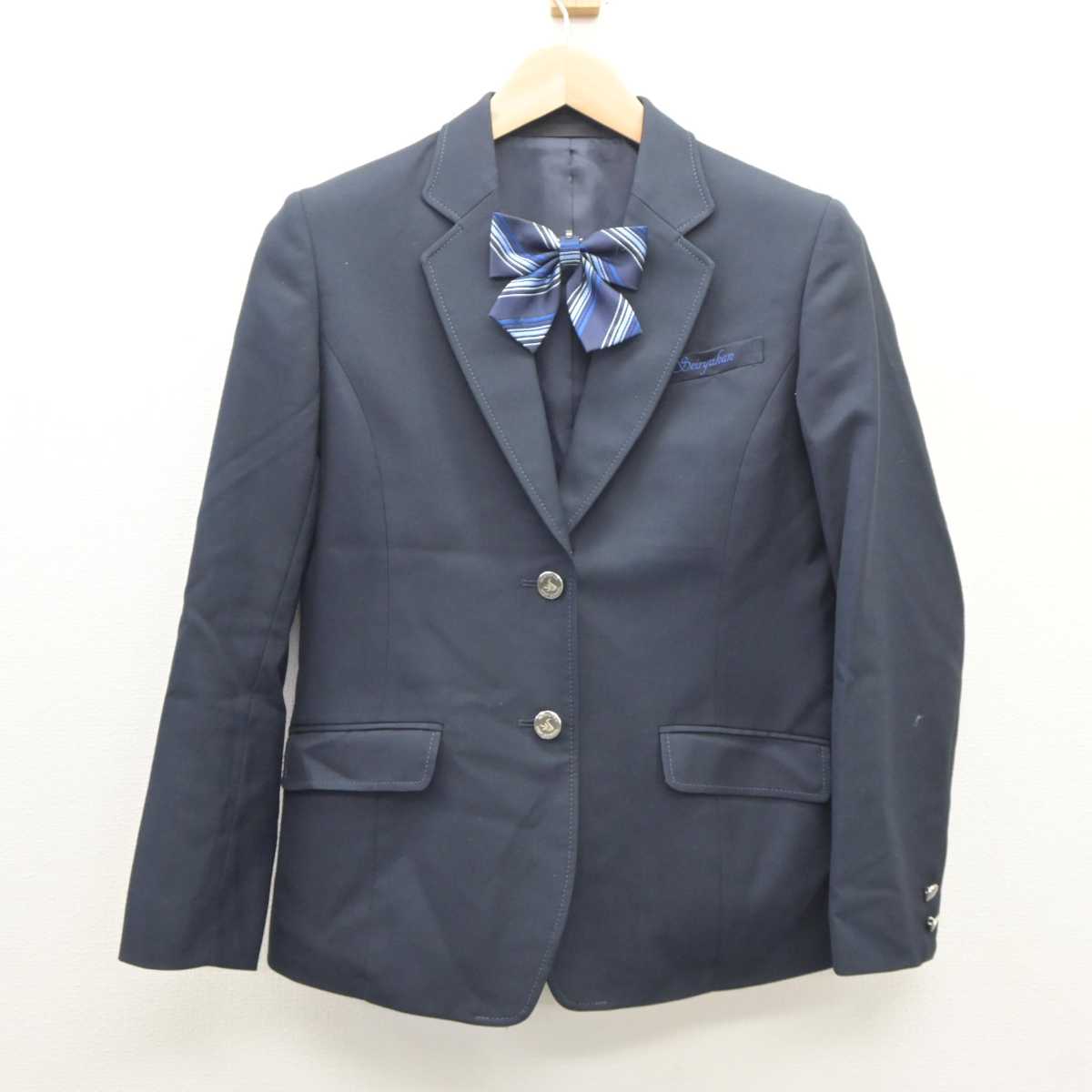 【中古】静岡県 清流館高等学校 女子制服 3点 (ブレザー・スカート) sf035786