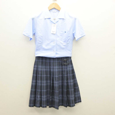 【中古】静岡県 清流館高等学校 女子制服 2点 (シャツ・スカート) sf035788