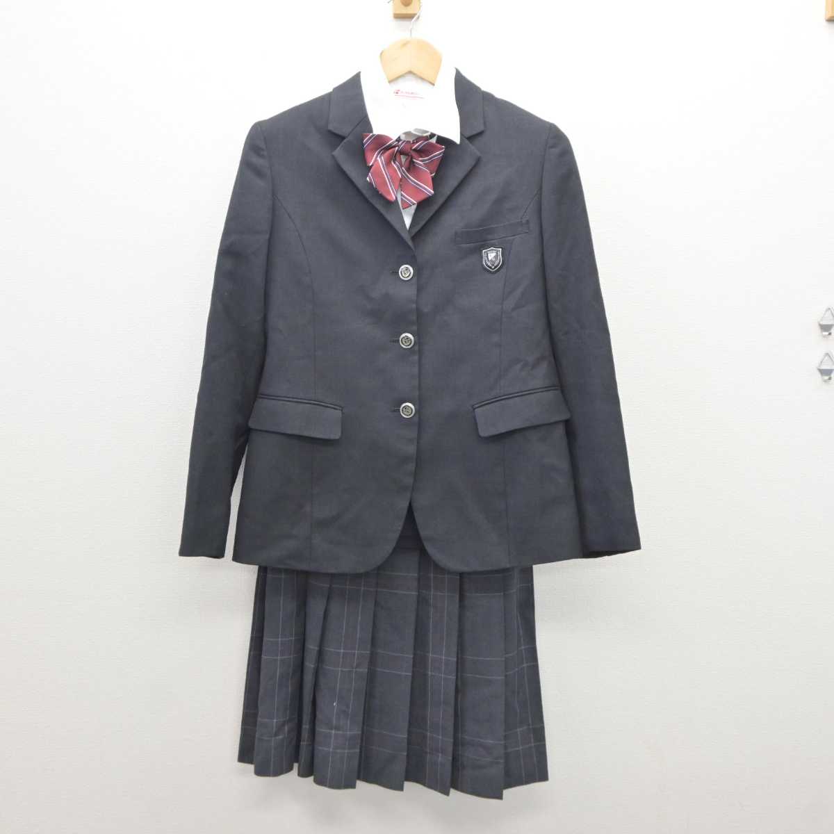 【中古】東京都 京華女子中学校 女子制服 5点 (ブレザー・シャツ・スカート) sf035789