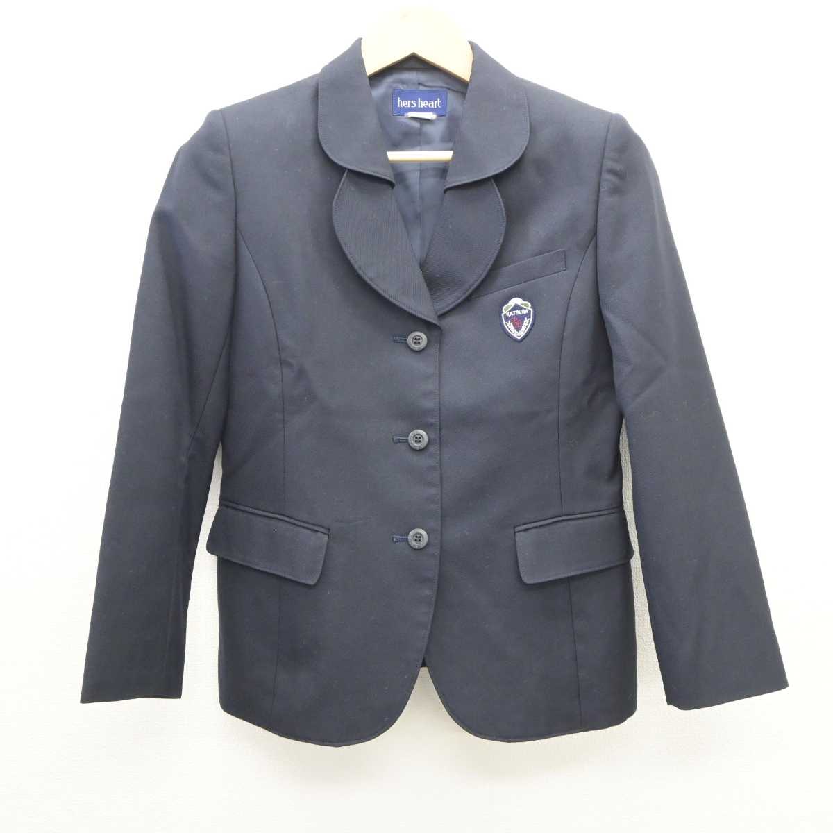 【中古】京都府 桂高等学校 女子制服 4点 (ブレザー・シャツ・スカート) sf035805