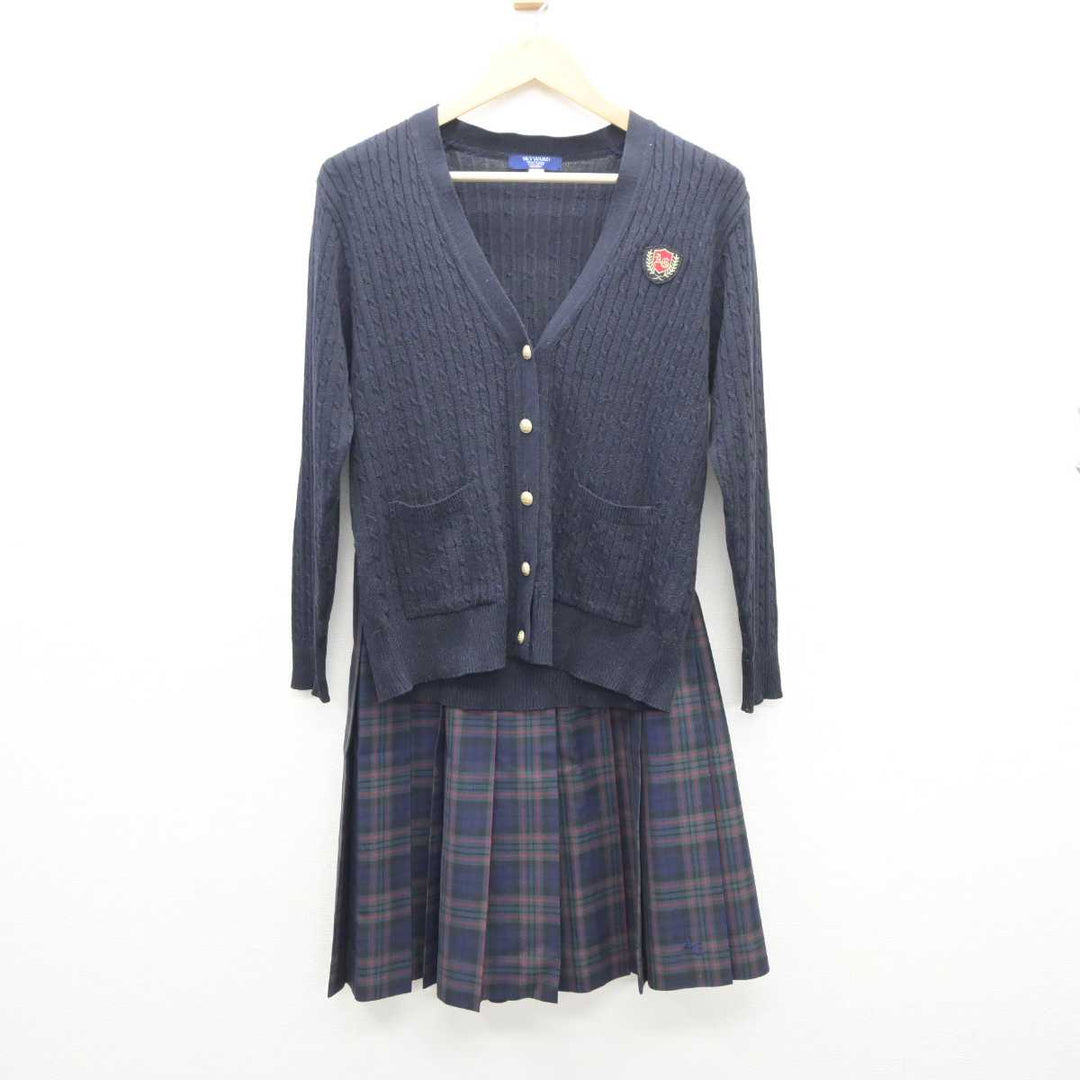 【中古】愛知県 安城学園高等学校 女子制服 2点 (ニット・スカート) sf035807 | 中古制服通販パレイド