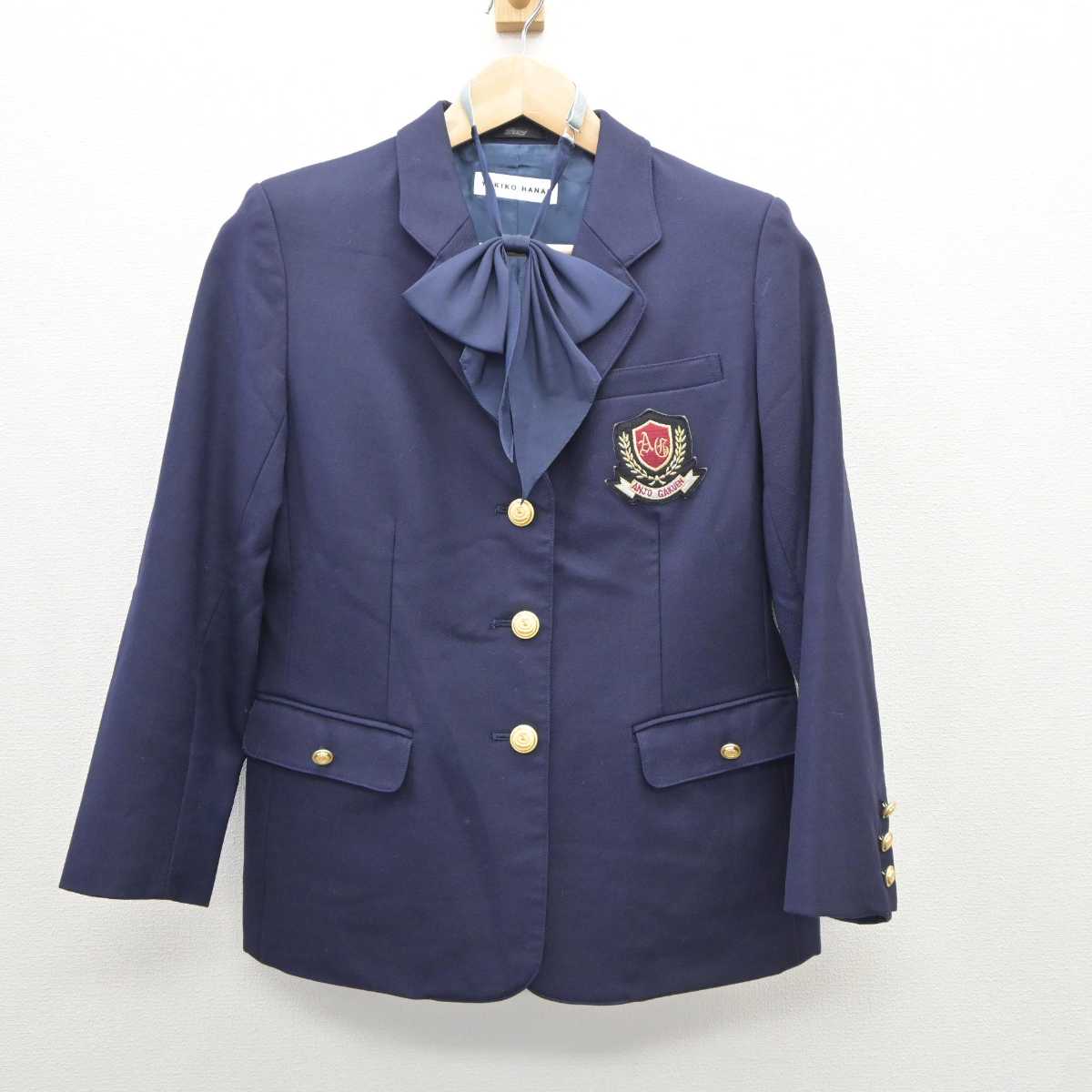 【中古】愛知県 安城学園高等学校 女子制服 4点 (ブレザー・ニット・スカート) sf035808