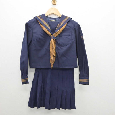 【中古】東京都 関東国際高等学校 女子制服 4点 (セーラー服・セーラー服・スカート) sf035811