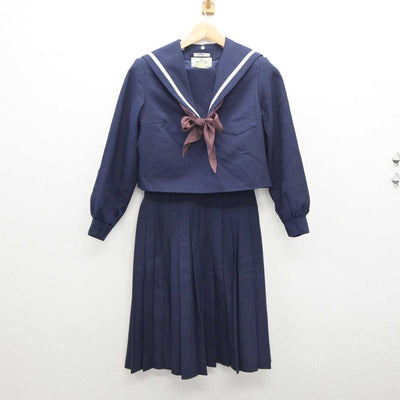 【中古】愛知県 刈谷高等学校 女子制服 4点 (セーラー服・スカート・スカート) sf035812