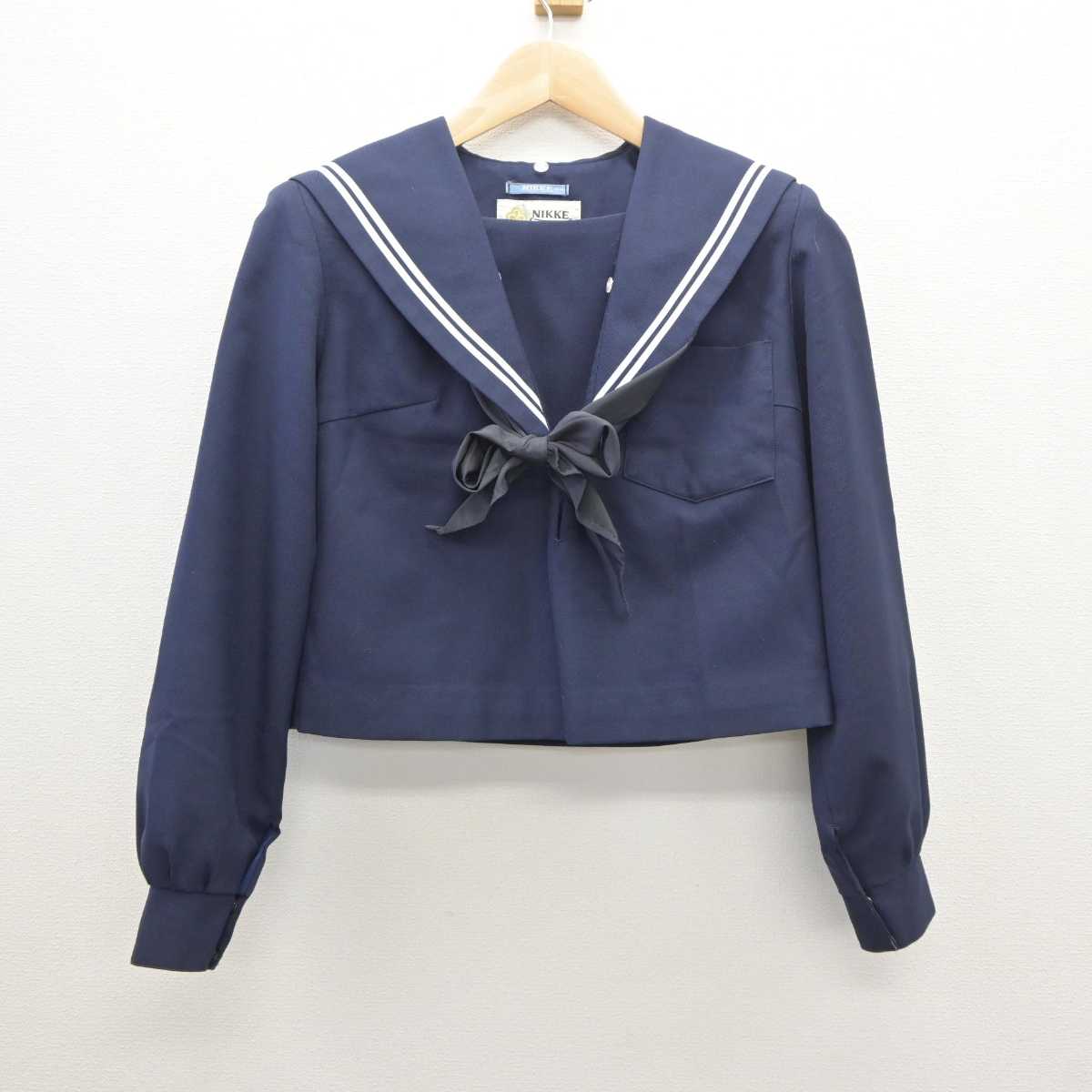 【中古】愛知県 刈谷東中学校 女子制服 3点 (セーラー服・スカート) sf035813