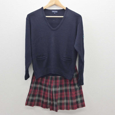 【中古】東京都 青山学院高等部 女子制服 2点 (ニット・スカート) sf035819