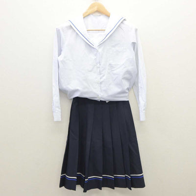 【中古】千葉県 高洲中学校 女子制服 2点 (セーラー服・スカート) sf035826