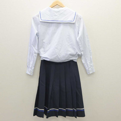 【中古】千葉県 高洲中学校 女子制服 2点 (セーラー服・スカート) sf035826