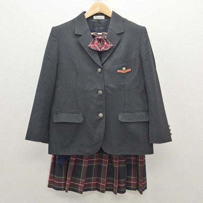 【中古】千葉県 木更津総合高等学校 女子制服 4点 (ブレザー・ニット・スカート) sf035830