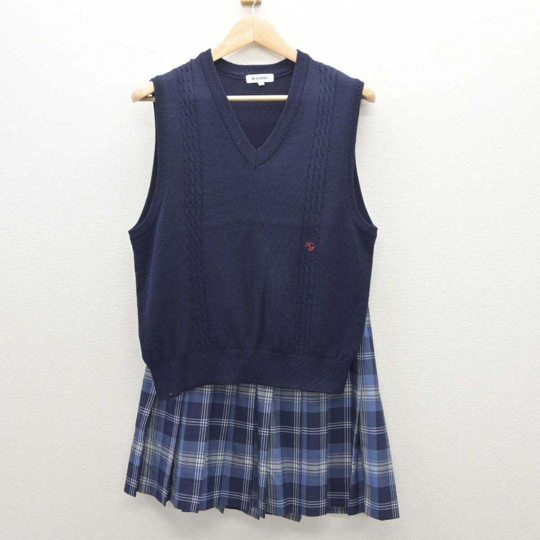 【中古】千葉県 木更津総合高等学校 女子制服 3点 (ニットベスト・ニットベスト・スカート) sf035831 | 中古制服通販パレイド