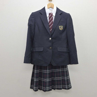 【中古】東京都 駿台学園高等学校 女子制服 5点 (ブレザー・シャツ・スカート・スカート) sf035834