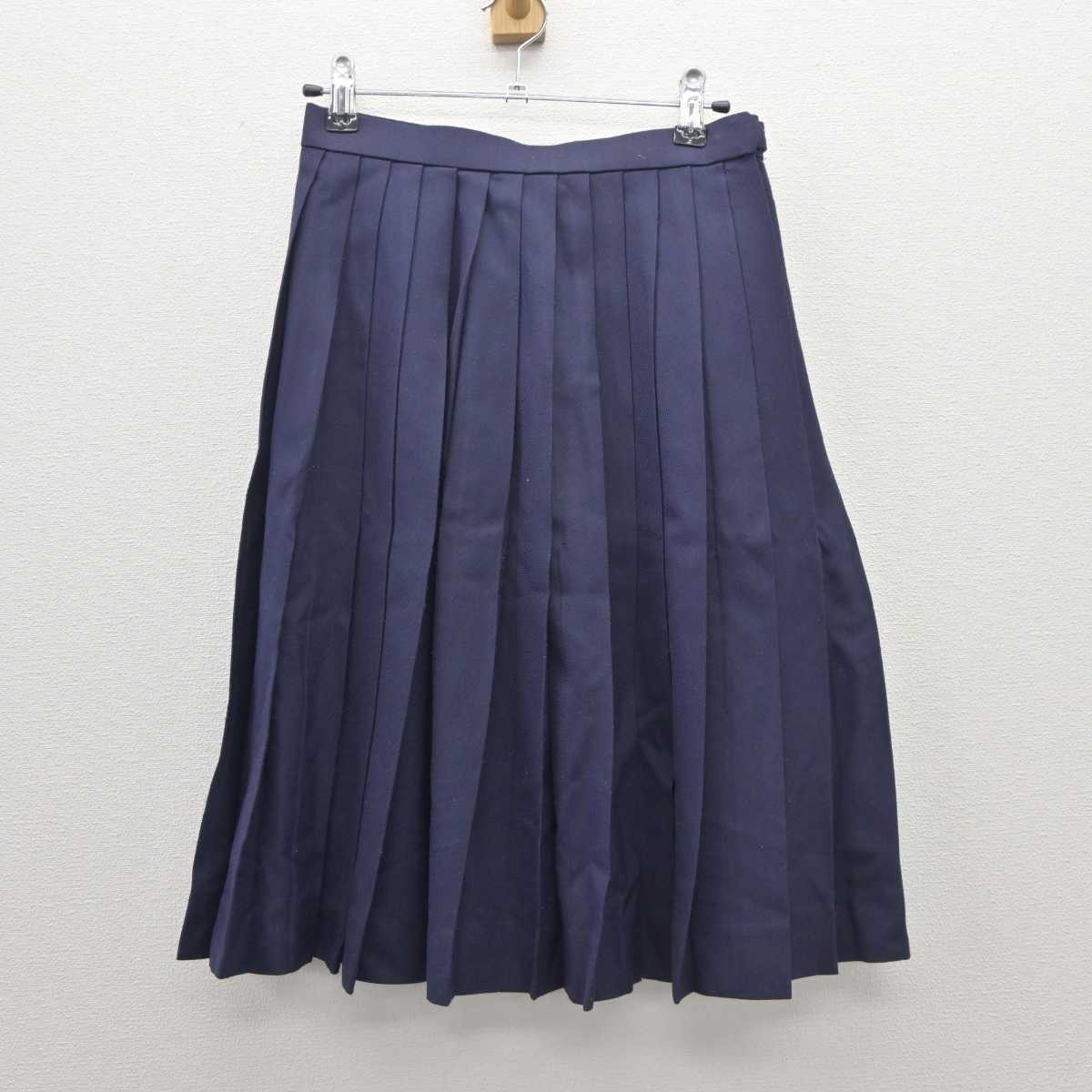 【中古】福岡県 明善高等学校 女子制服 4点 (ブレザー・ニット・スカート) sf035854