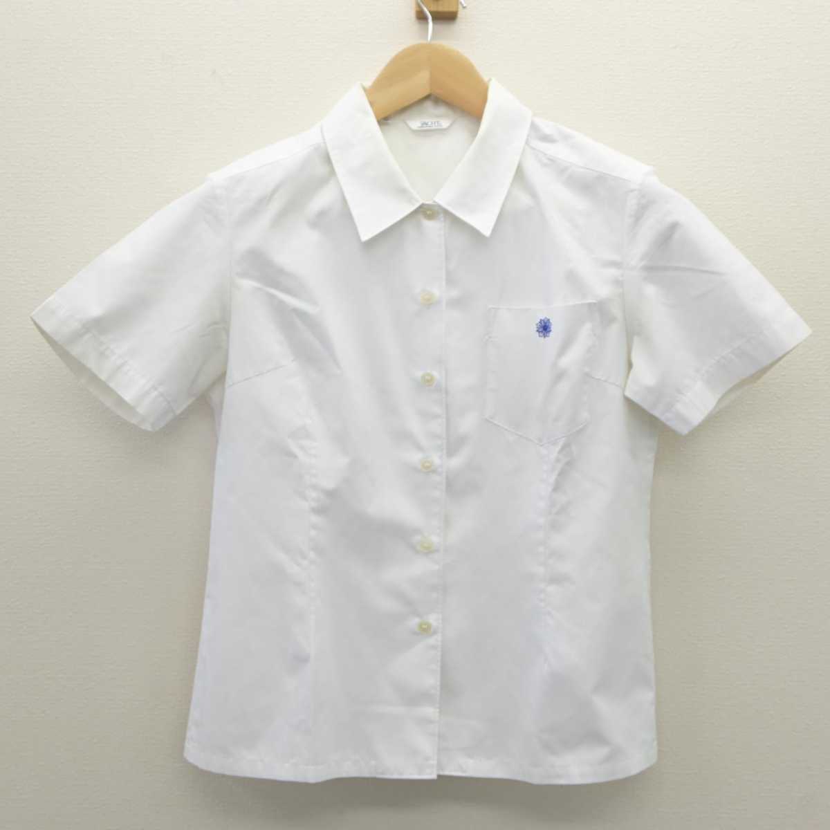 【中古】福岡県 明善高等学校 女子制服 3点 (ニットベスト・シャツ・スカート) sf035856