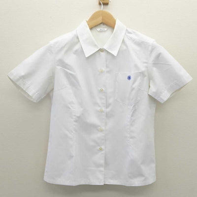 【中古】福岡県 明善高等学校 女子制服 3点 (ニットベスト・シャツ・スカート) sf035856