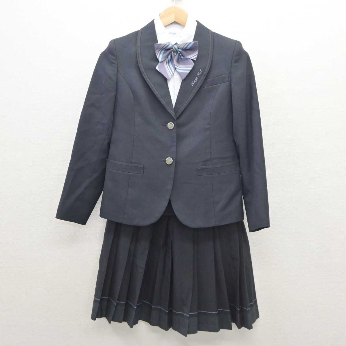 【中古】福岡県 光陵高校 女子制服 4点 (ブレザー・シャツ・スカート) sf035869