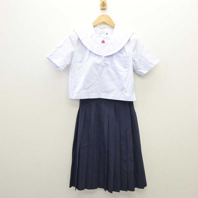 【中古】福岡県 新宮高等学校 女子制服 3点 (セーラー服・スカート) sf035870