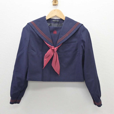 【中古】福岡県 新宮高等学校 女子制服 3点 (セーラー服・ジャンパースカート) sf035871