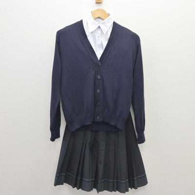 【中古】福岡県 光陵高等学校 女子制服 4点 (ブレザー・ニット・シャツ・スカート) sf035872