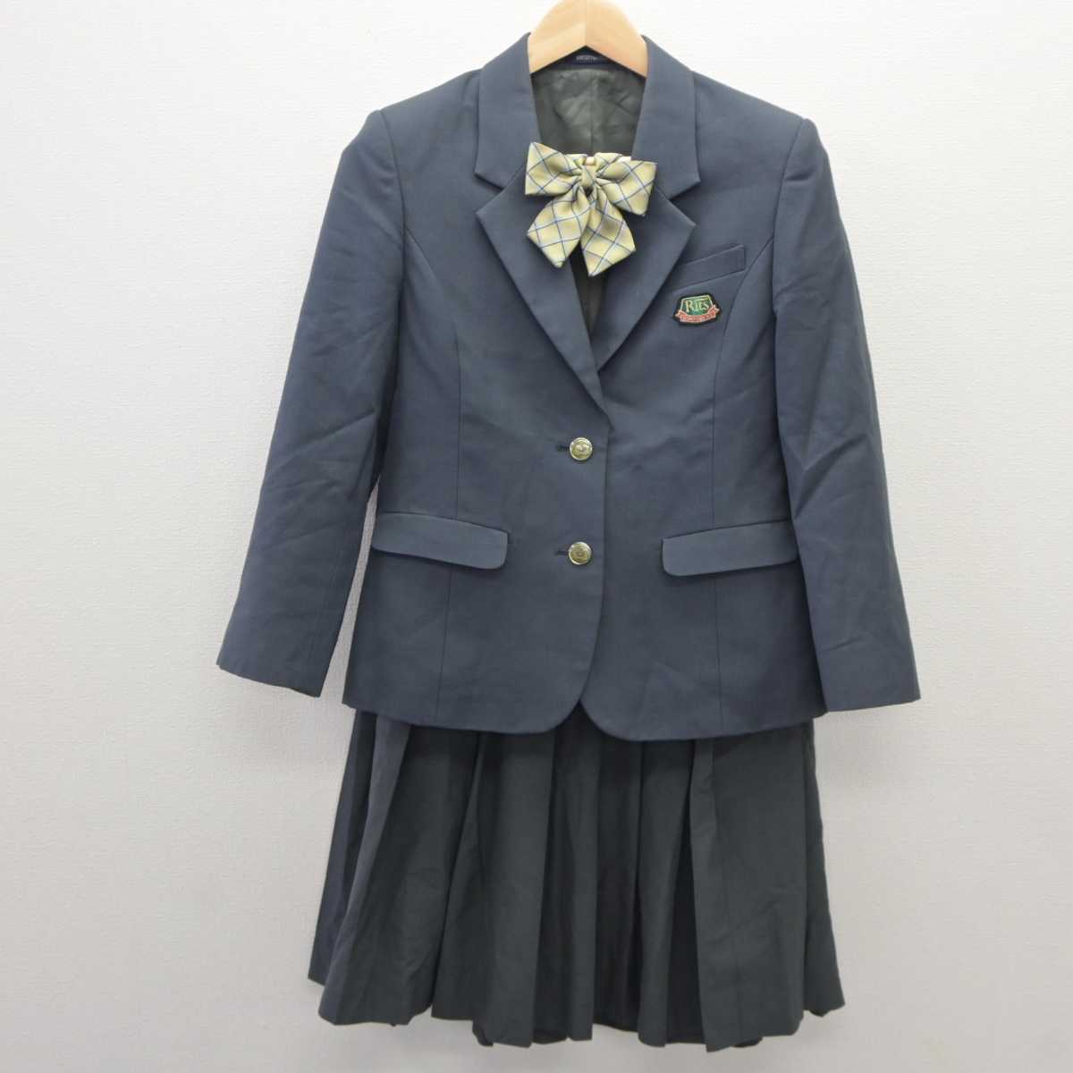 【中古】滋賀県  立命館守山高等学校 女子制服 4点 (ブレザー・スカート) sf035878