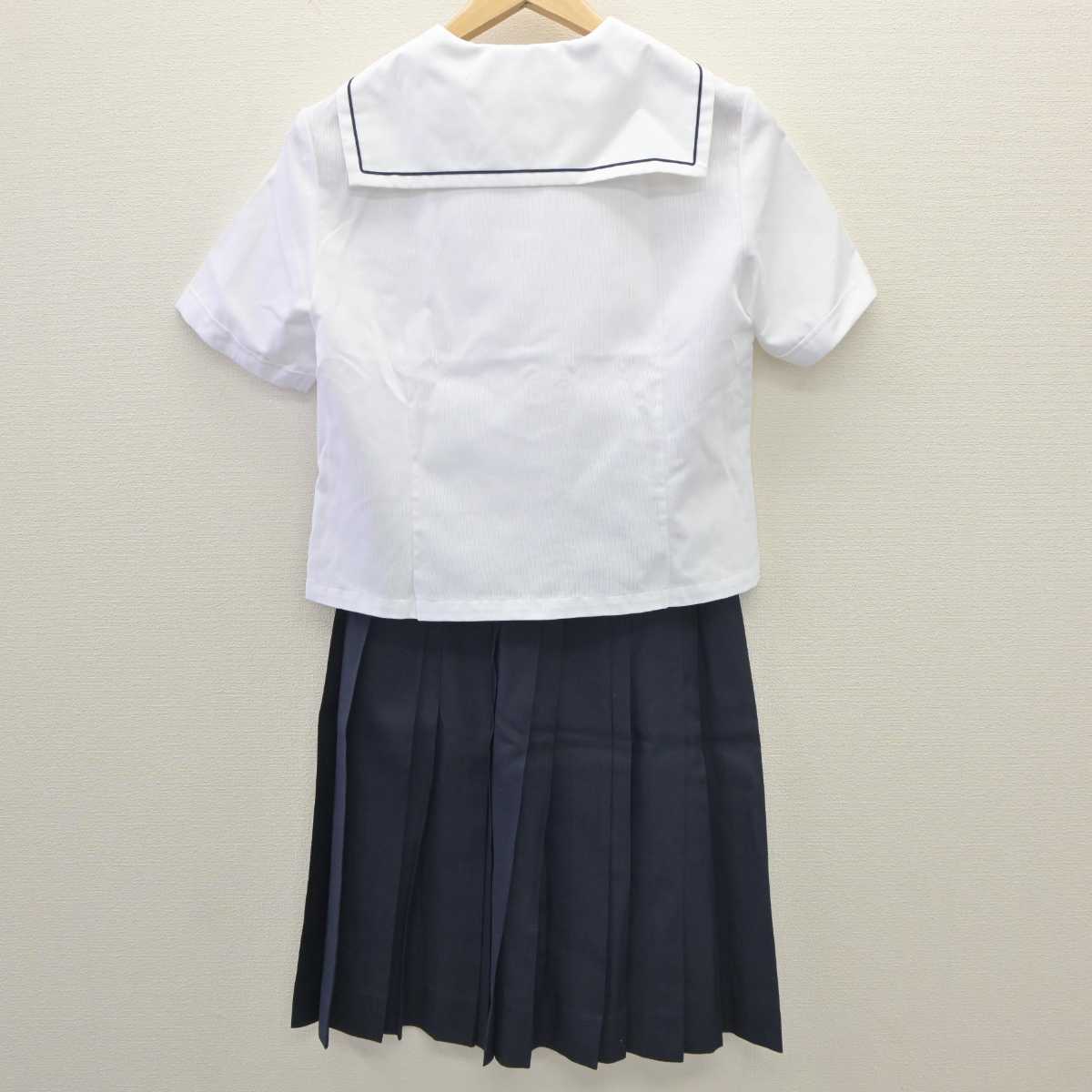 【中古】栃木県 佐野高等学校 女子制服 3点 (セーラー服・スカート) sf035889