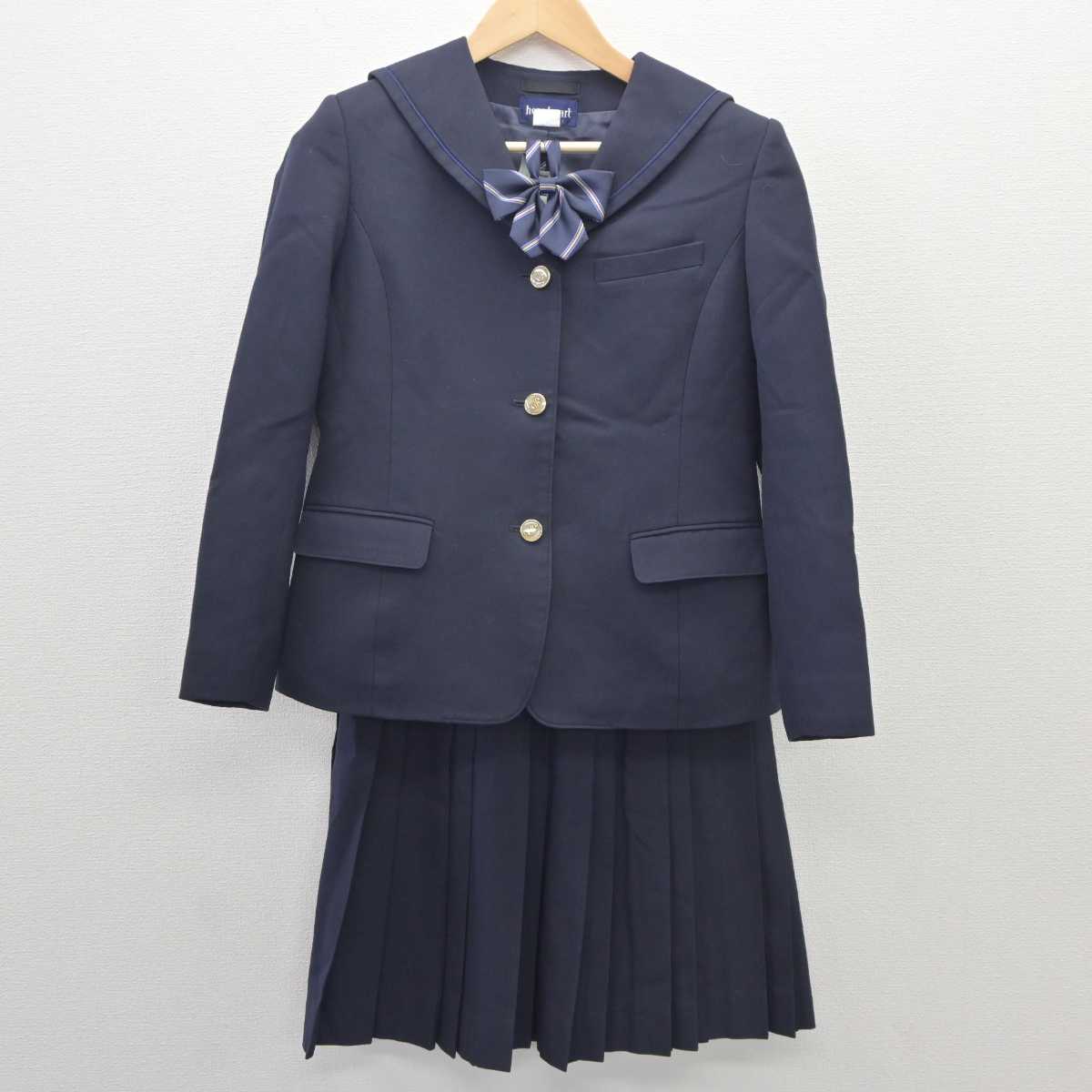 【中古】栃木県 佐野高等学校 女子制服 3点 (ブレザー・スカート) sf035890