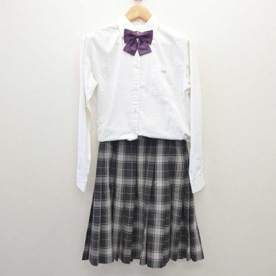 【中古】奈良県 奈良文化高等学校  女子制服 5点 (ブレザー・ニット・シャツ・スカート) sf035898