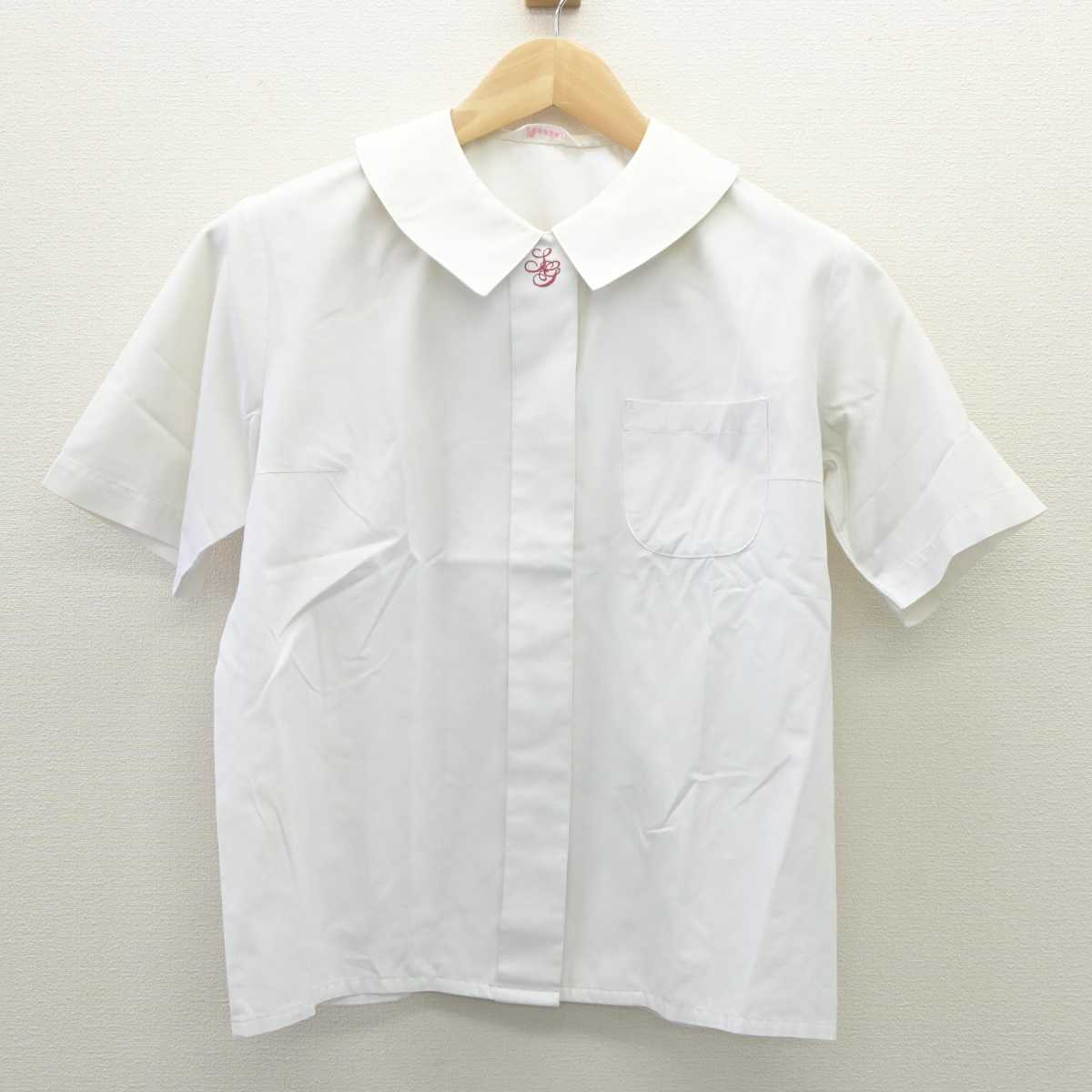 【中古】兵庫県 夙川中学校 女子制服 2点 (シャツ・スカート) sf035899