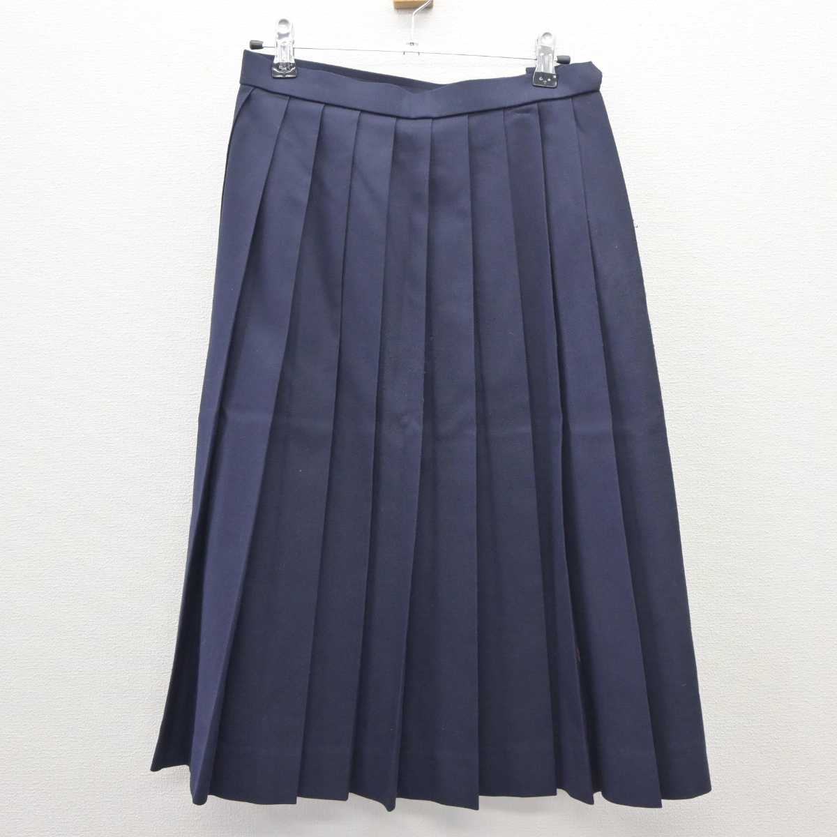 【中古】兵庫県 夙川中学校 女子制服 6点 (ブレザー・ベスト・シャツ・スカート) sf035904